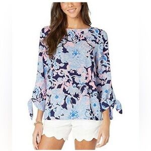 Like New- Lilly Pulitzer Langston Top in Amore Please Size Large